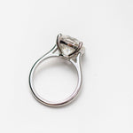 4.11 CT Round Solitaire Moissanite Engagement Ring 2