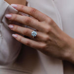 4.11 CT Round Solitaire Moissanite Engagement Ring 1