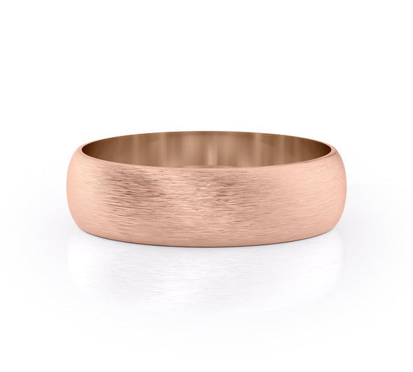 Classic Brushed Finish Wedding Band For Men 3