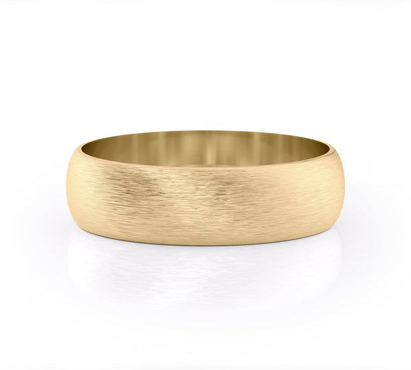 Classic Brushed Finish Wedding Band For Men 2