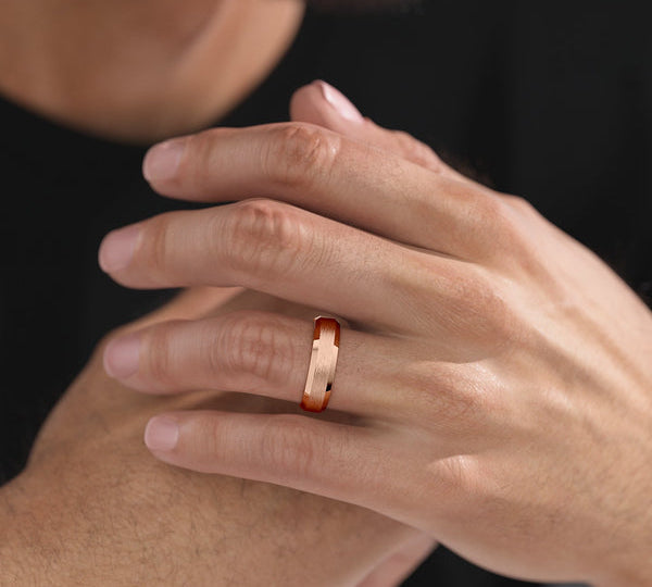 Classic Brushed Finish Wedding Band For Men 3