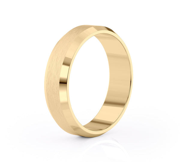 Classic Brushed Finish Wedding Band For Men 2