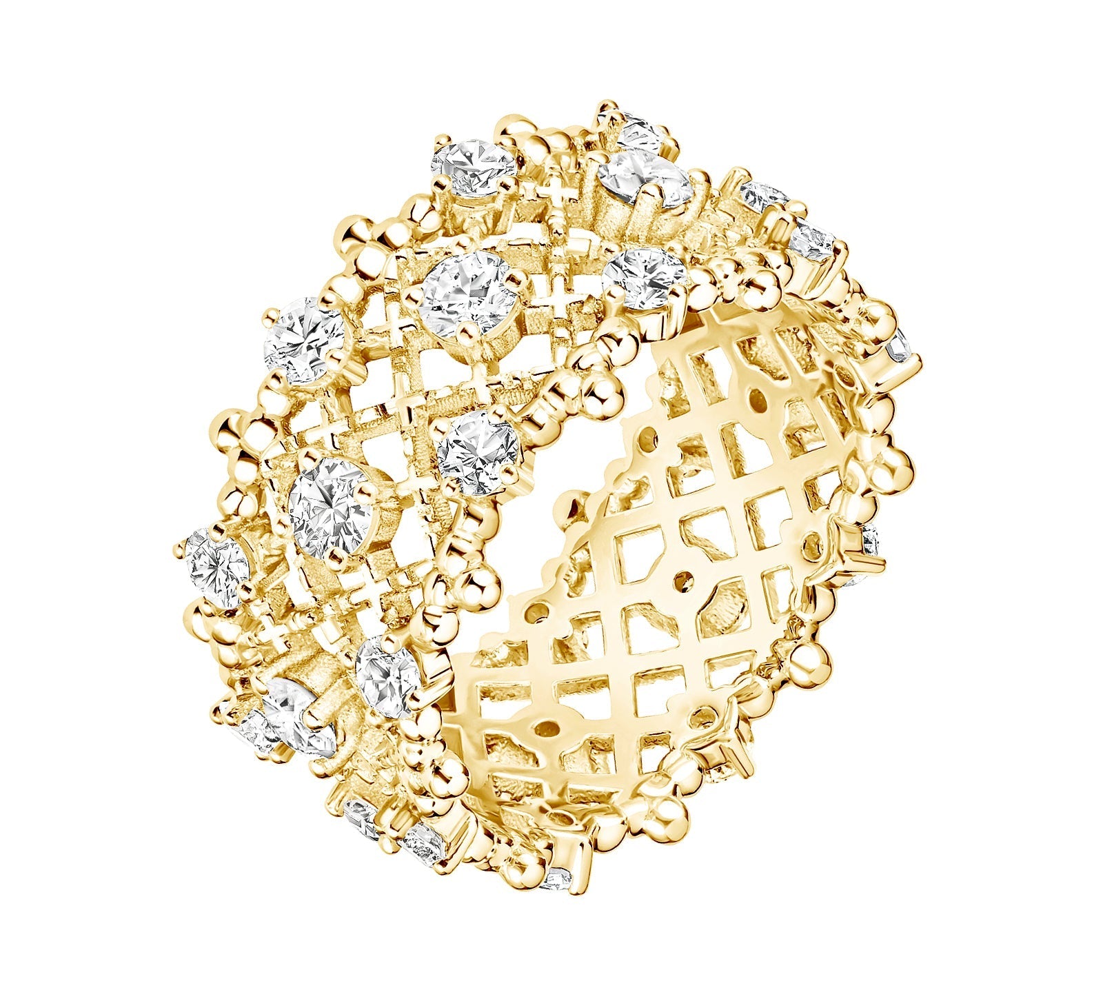 1.62 CT Round Shaped Moissanite Art Deco Wedding Band 5