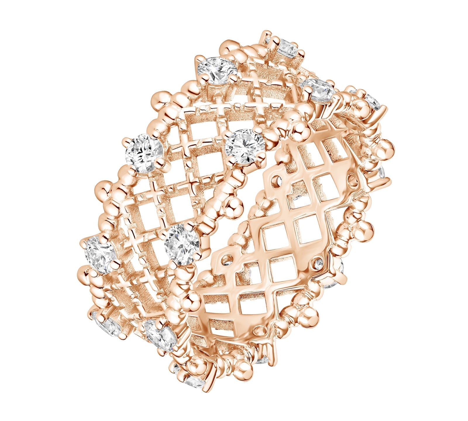 0.85 CT Round Shaped Moissanite Art Deco Wedding Band 1