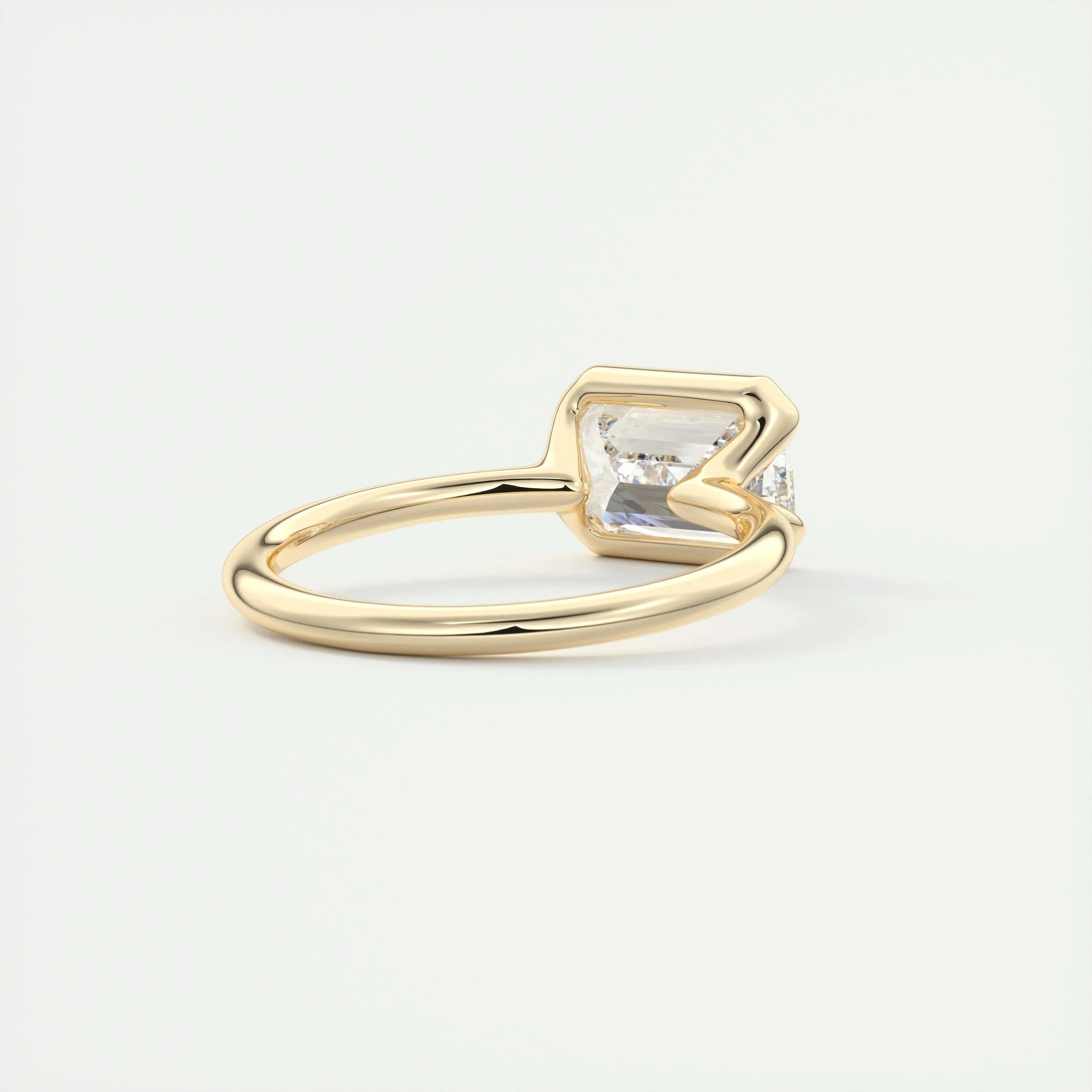 2 CT Emerald Half Bezel CVD F/VS1 Diamond Engagement Ring 11