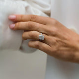 4.10 CT Radiant Solitaire Moissanite Engagement Ring 1