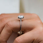 2.75 CT Round Hidden Halo Moissanite Engagement Ring 4