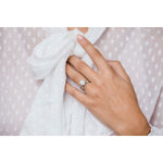 2.10 CT Round Solitaire Hidden Halo & Pave Moissanite Engagement Ring 6