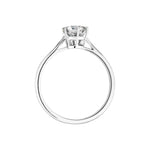 0.80 CT Round Shaped Moissanite Solitaire Engagement Ring 8