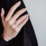 2.0 CT Round Shaped Moissanite Hidden Halo Engagement Ring 3