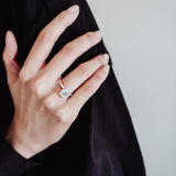 2.0 CT Round Shaped Moissanite Hidden Halo Engagement Ring 3