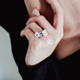 2.0 CT Round Shaped Moissanite Solitaire Pave Setting Engagement Ring 6