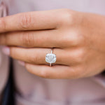 4.50 CT Cushion Cut Solitaire Moissanite Engagement Ring 1