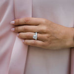 3.62 CT Elongated Cushion Solitaire Moissanite Engagement Ring 3