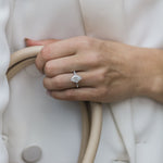 2.10 CT Oval Solitaire Moissanite Engagement Ring 2