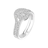 0.179 CT Round Shaped Moissanite Curved Wedding Band 8