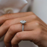 2.0 CT Marquise Solitaire Moissanite Engagement Ring 4