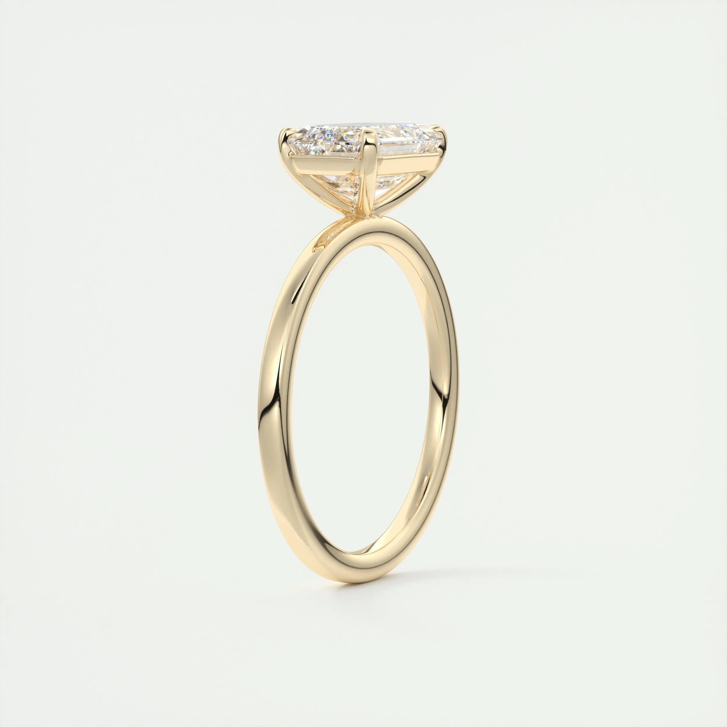 2 CT Emerald Solitaoire CVD F/VS1 Diamond Engagement Ring 14