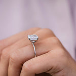 4.50 CT Cushion Cut Solitaire Moissanite Engagement Ring 2