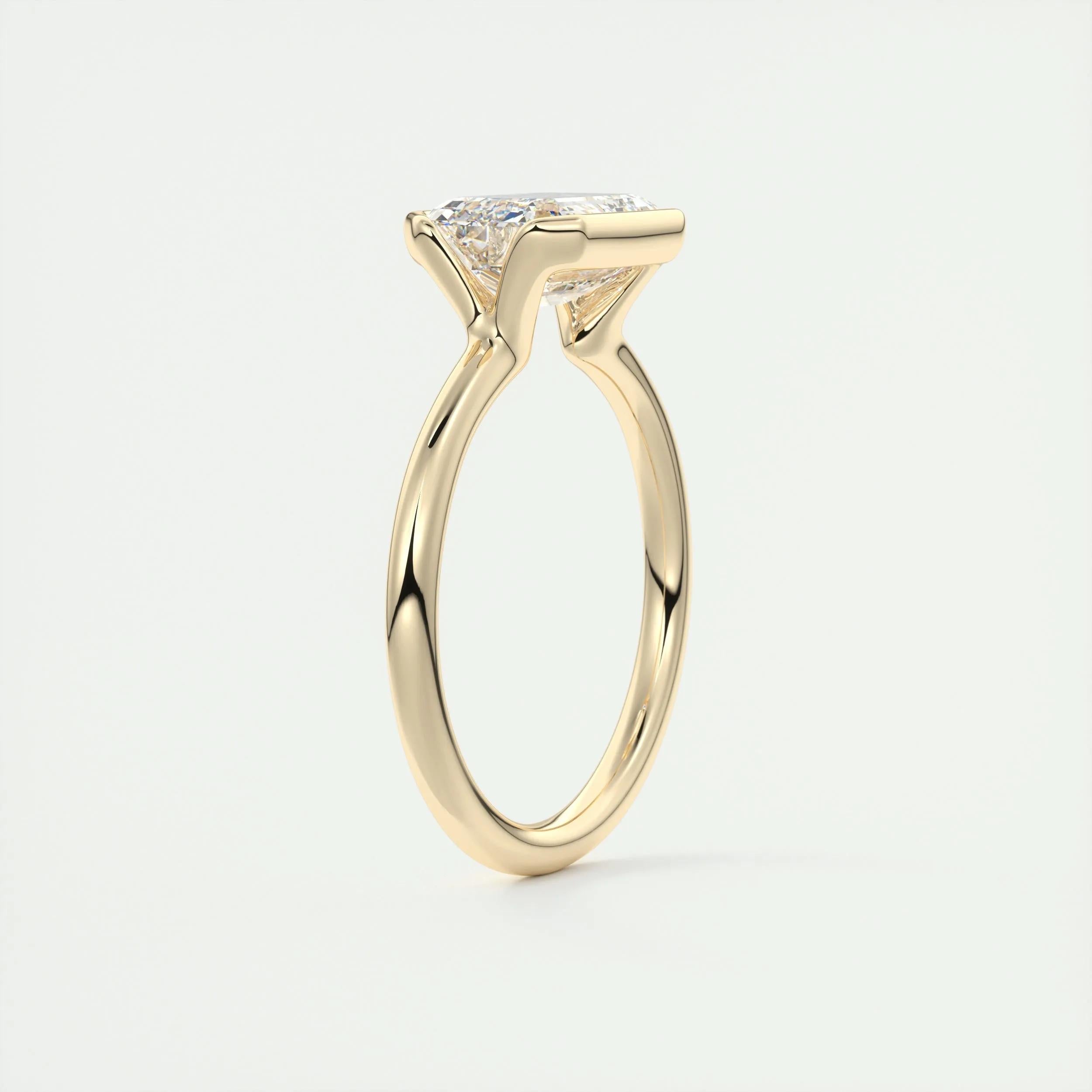 2 CT Emerald Half Bezel CVD F/VS1 Diamond Engagement Ring 14