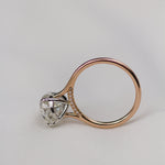 4.50 CT Pear Solitaire Bridge Moissanite Engagement Ring 9