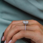 4.79 CT Radiant Cut Solitaire Moissanite Engagement Ring 4