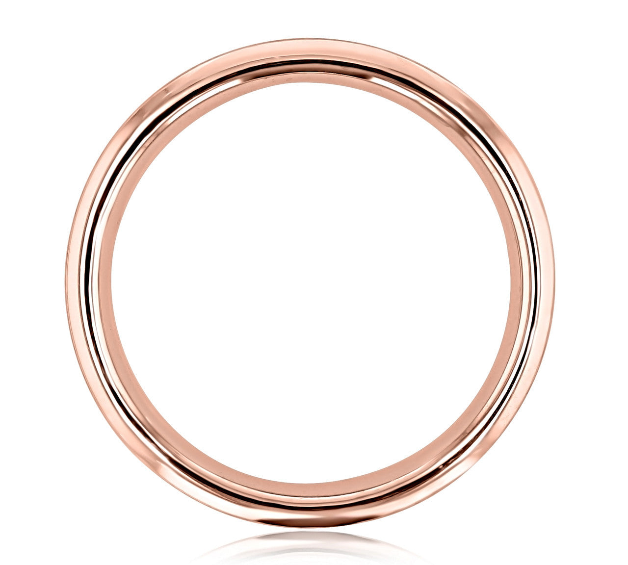 Round Stones Satin Men's Wedding Band 1