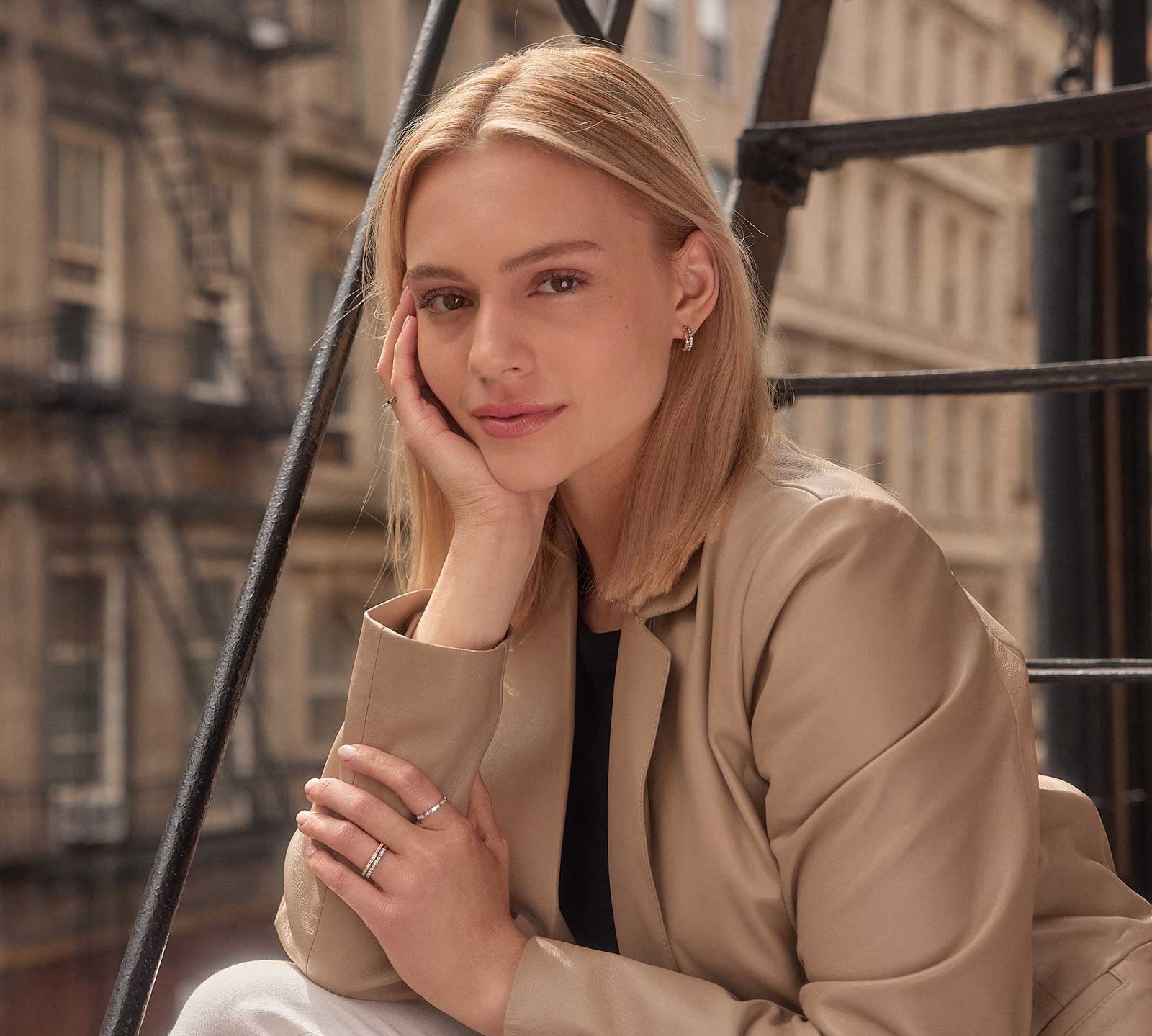 0.72 CT Round Shaped Moissanite Minimalist Wedding Bands 3