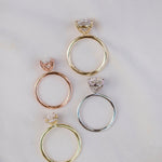 3.0 CT Cushion Solitaire Hidden Halo Moissanite Engagement Ring 4