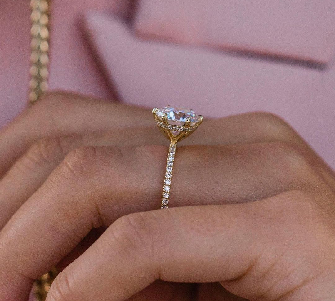 2.75 CT Round Solitaire Moissanite Engagement Ring 2