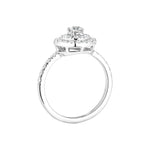0.25 CT Round Shaped Moissanite Halo Engagement Ring 8