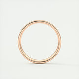 Polished Finish Regular White Gold Men's Band 13