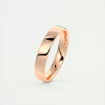 Polished Finish Regular White Gold Men's Band 6