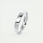 Polished Finish Regular White Gold Men's Band 9