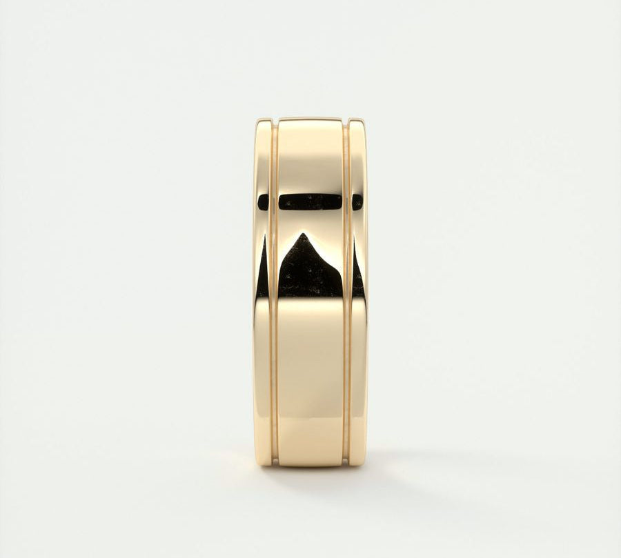 High-Polish Finish Classic Men's Band 1