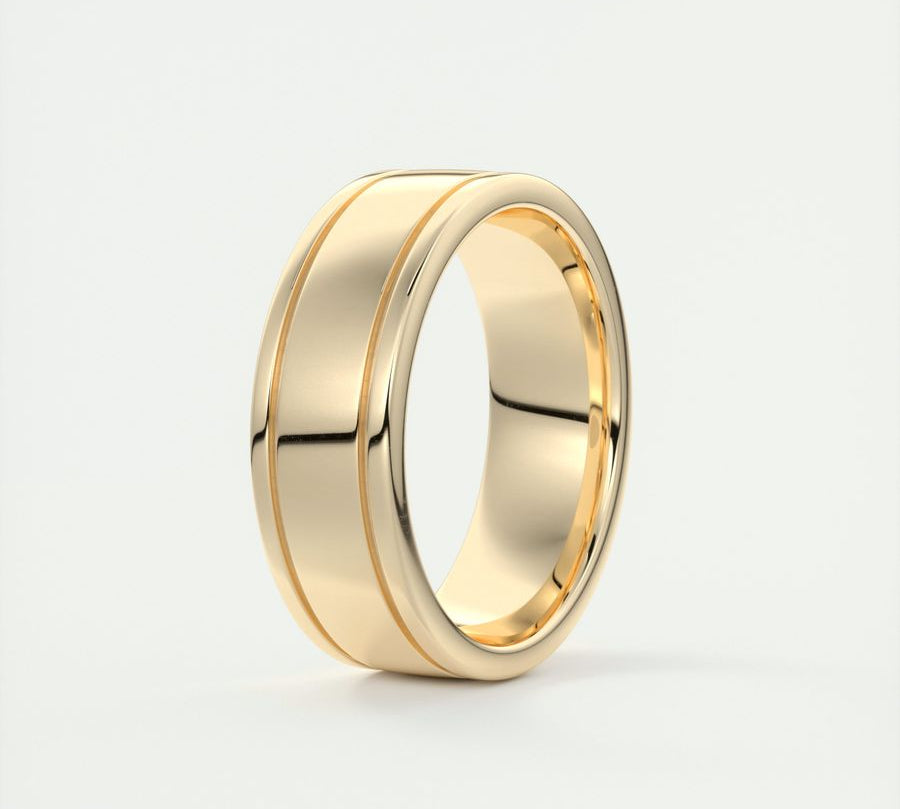 High-Polish Finish Classic Men's Band 2