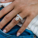 4.0 CT Oval Solitaire Moissanite Engagement Ring 2