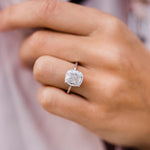 4.50 CT Cushion Cut Solitaire Moissanite Engagement Ring 3