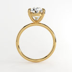 4.0 CT Oval Solitaire Moissanite Engagement Ring 9