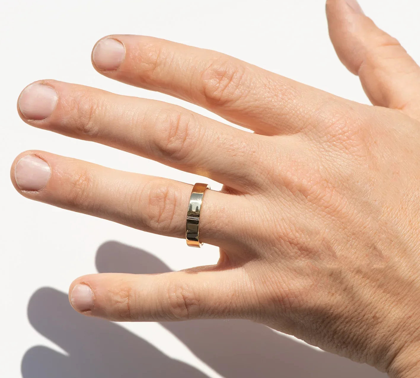 Classic Needle Baguette Wedding Band For Men 3