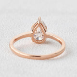 1.93 CT Pear Cut Solitaire Moissanite Engagement Ring 4