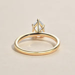 1.25 CT Pear Cut Solitaire Moissanite Engagement Ring 5