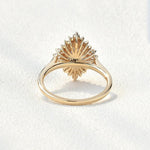 0.43 CT Oval Cut Ballerina Moissanite Engagement Ring 8