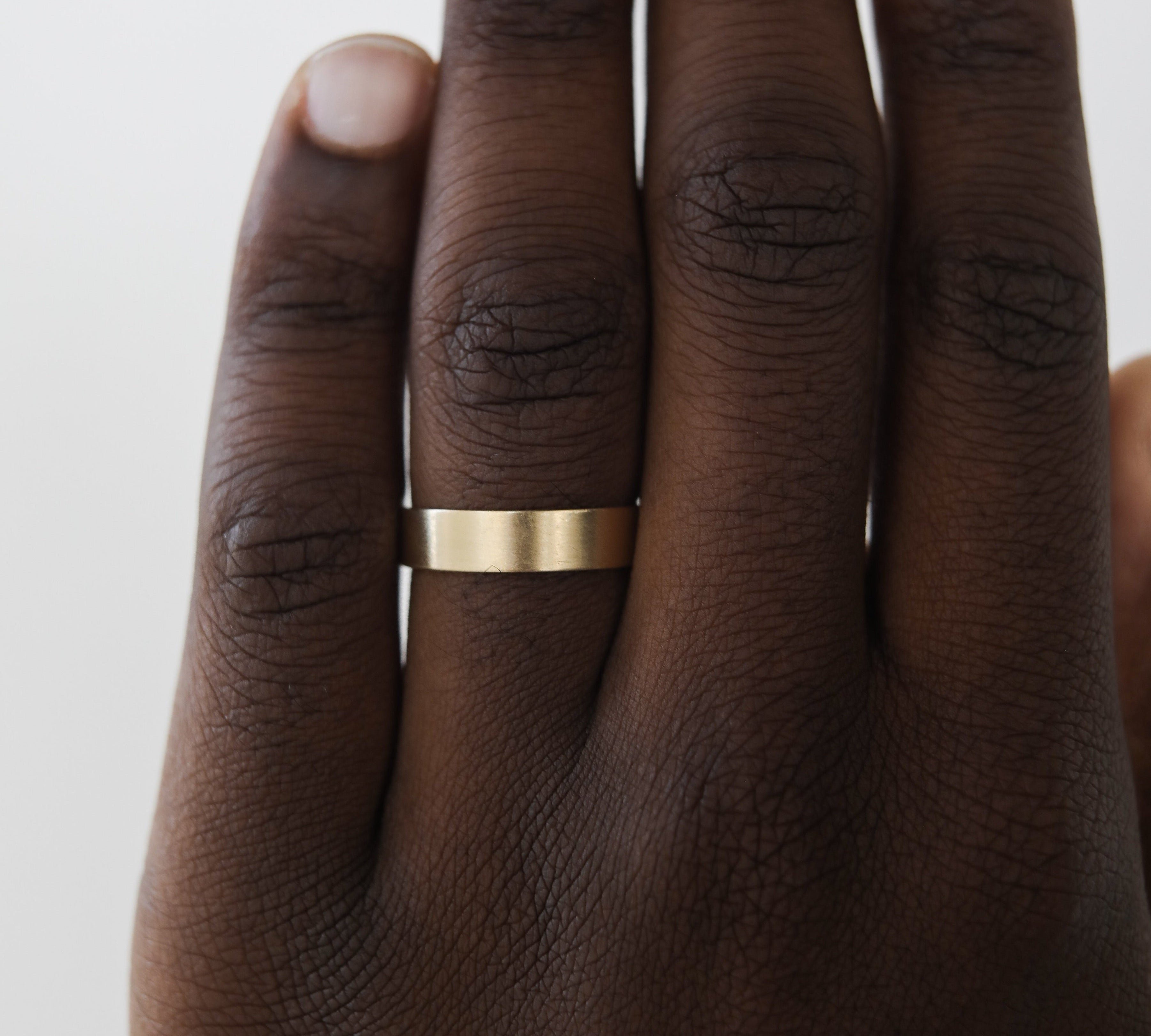 Satin-Finish Classic Yellow Gold Men's Band 2