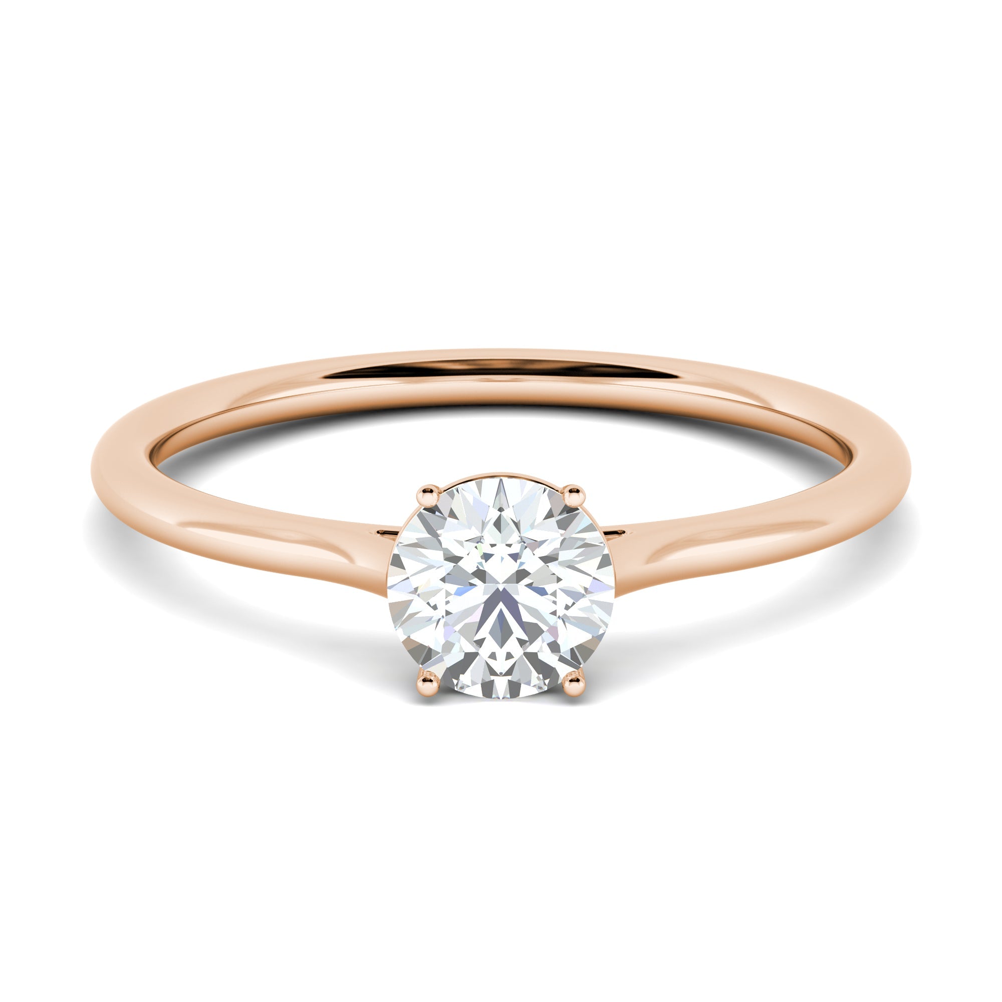 1.02 CT Round Solitaire CVD F/VS2 Diamond Engagement Ring 7