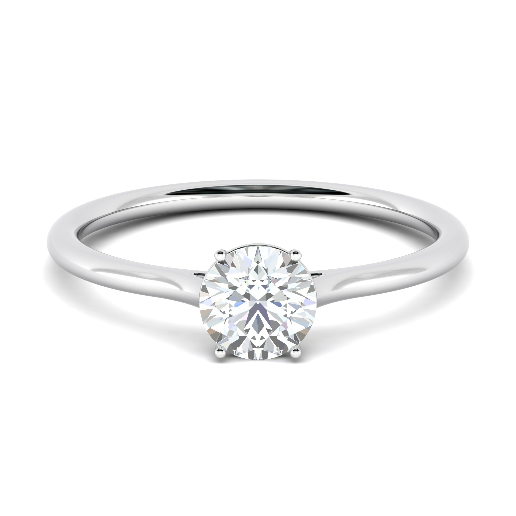 1.02 CT Round Solitaire CVD F/VS2 Diamond Engagement Ring 13