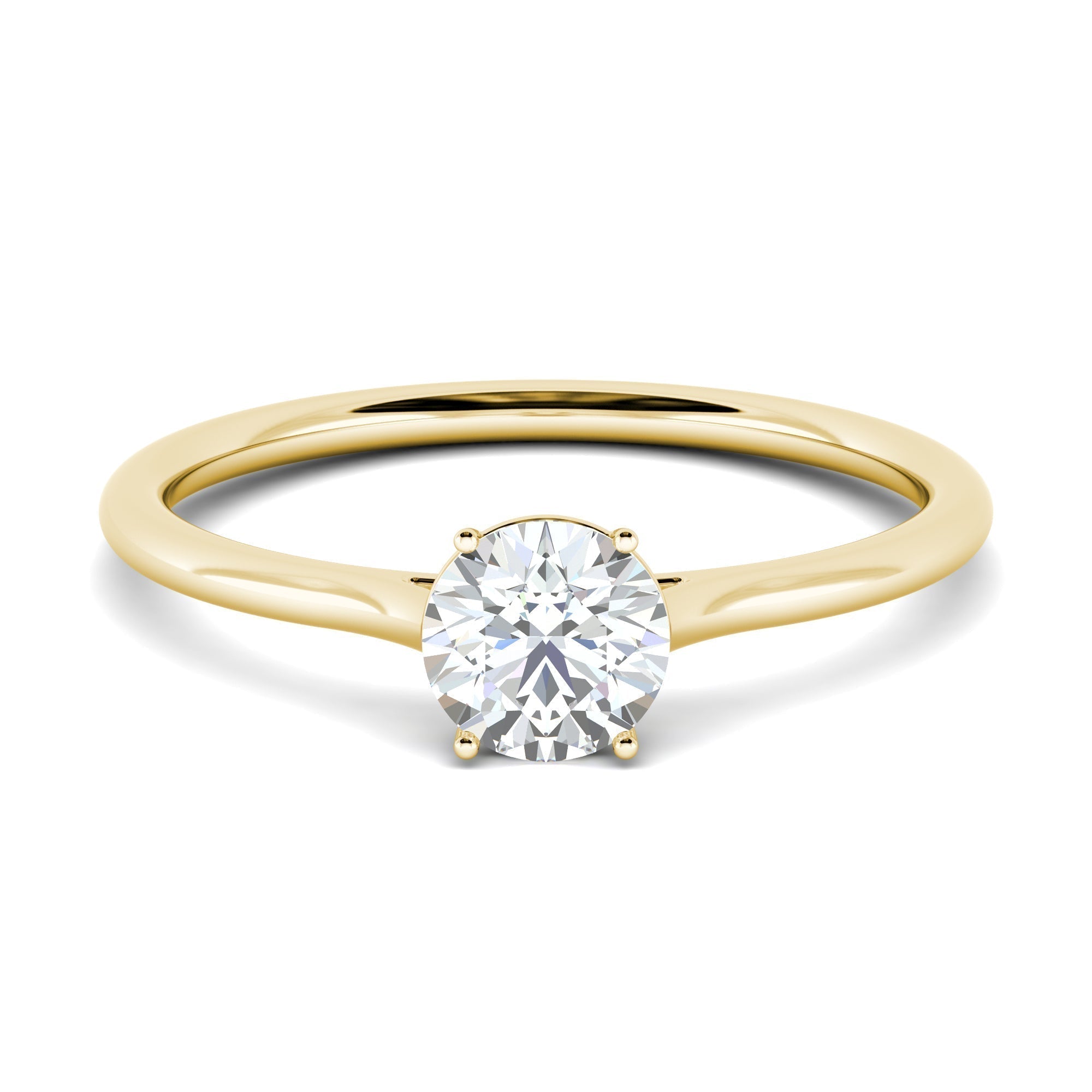 1.02 CT Round Solitaire CVD F/VS2 Diamond Engagement Ring 16