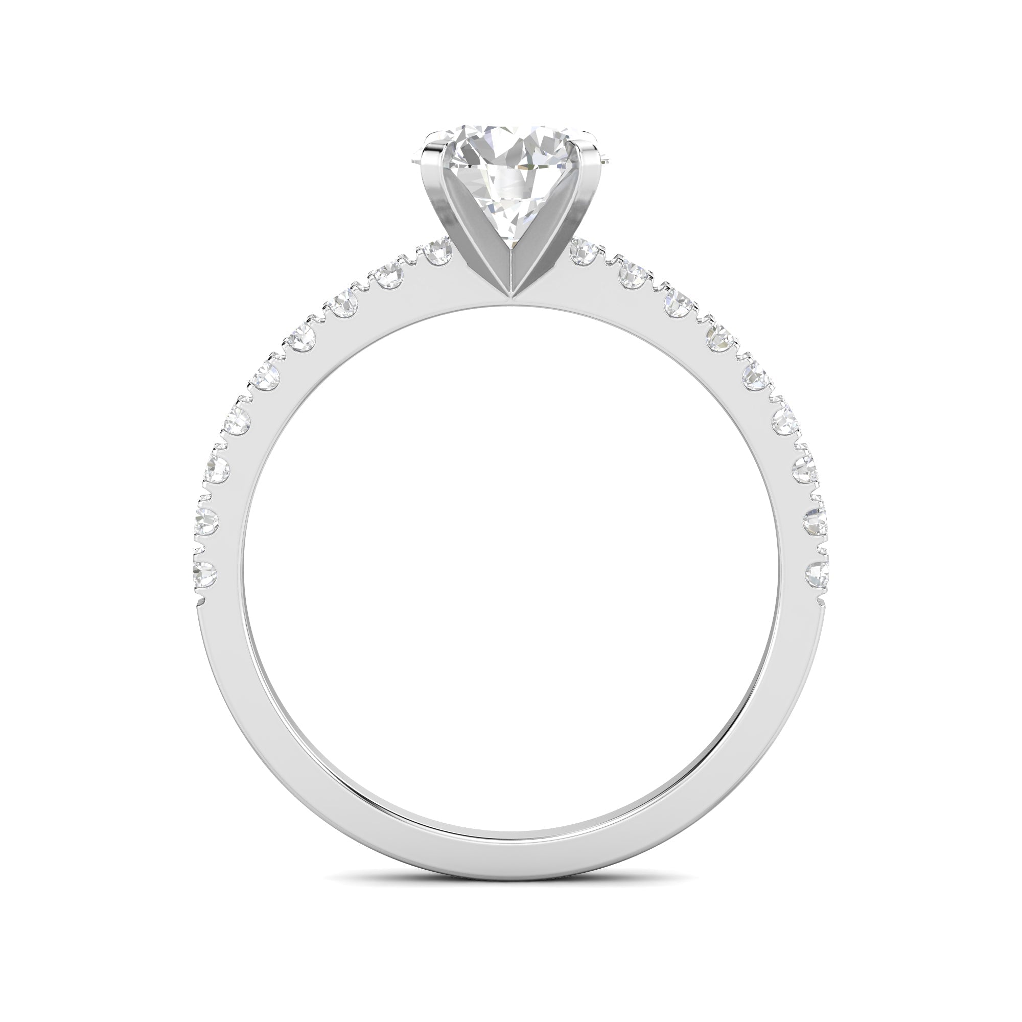 1.03 CT Round Solitaire CVD F/VS1 Diamond Engagement Ring 6