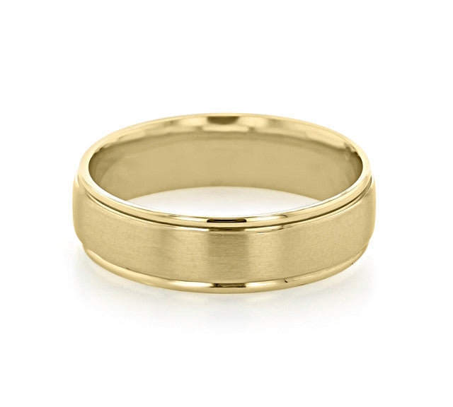 Men's Brushed Finish Classic Wedding Band 2