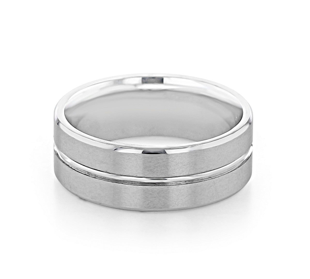 Men's Brushed Finish Classic Wedding Band 1